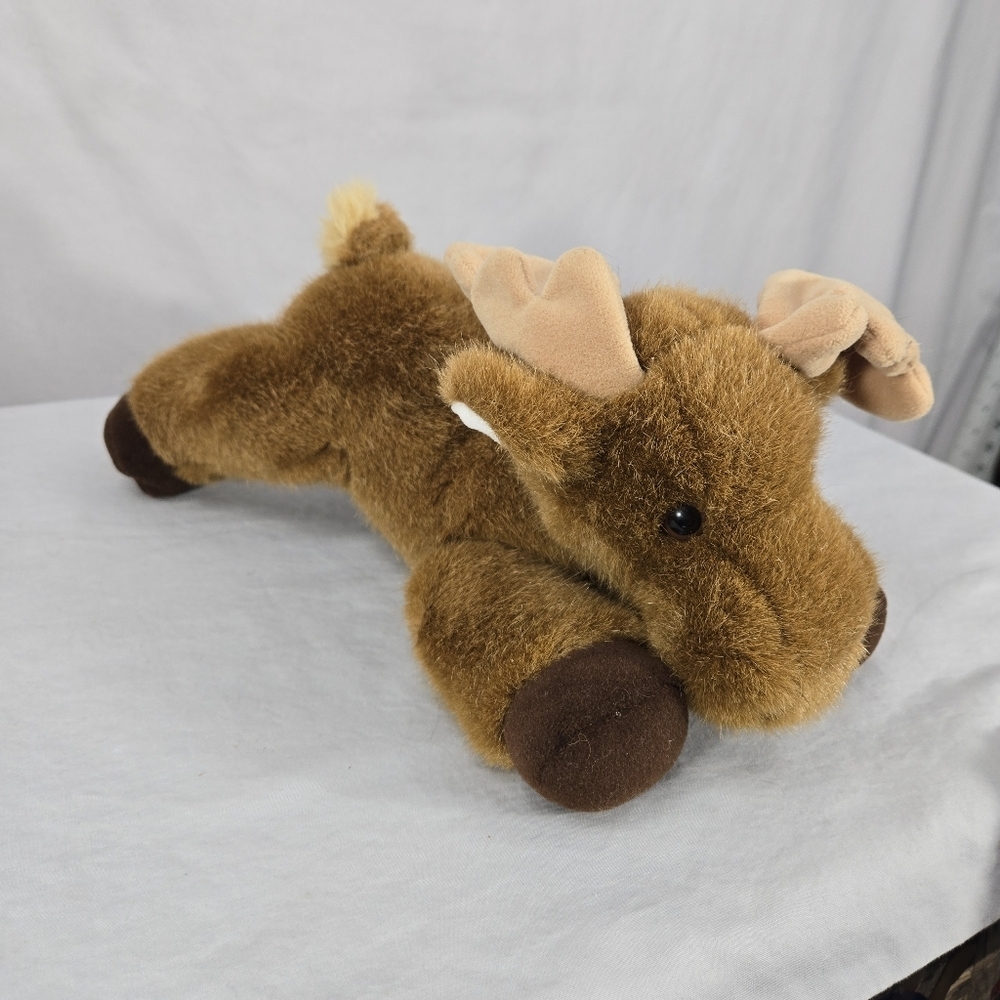 Vintage Dakin Moose Brown Plush 1993 Stuffed Animal Toy 14"